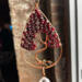 Wire wrapped Garnet tree sun catcher